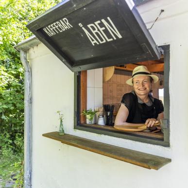 Det Grafiske Magasin op Hjarno eiland in het Kustland, Denemarken