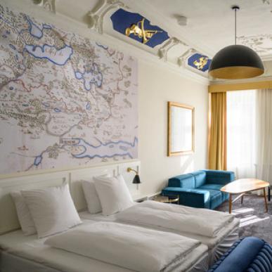 Overnacht in een historische setting in Jørgensens Hotel in Horsens, Denemarken